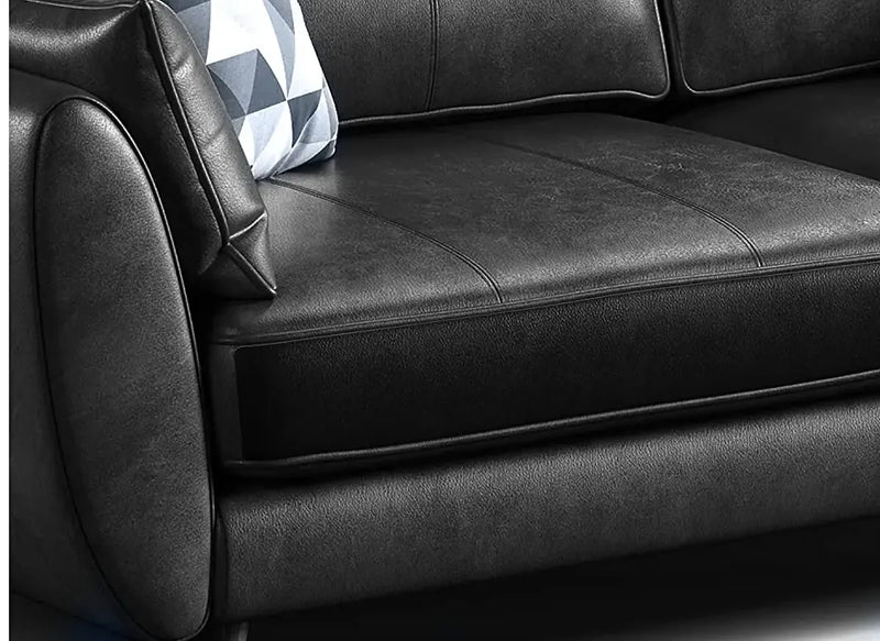 Couch seat after the repair sheet is pressed on